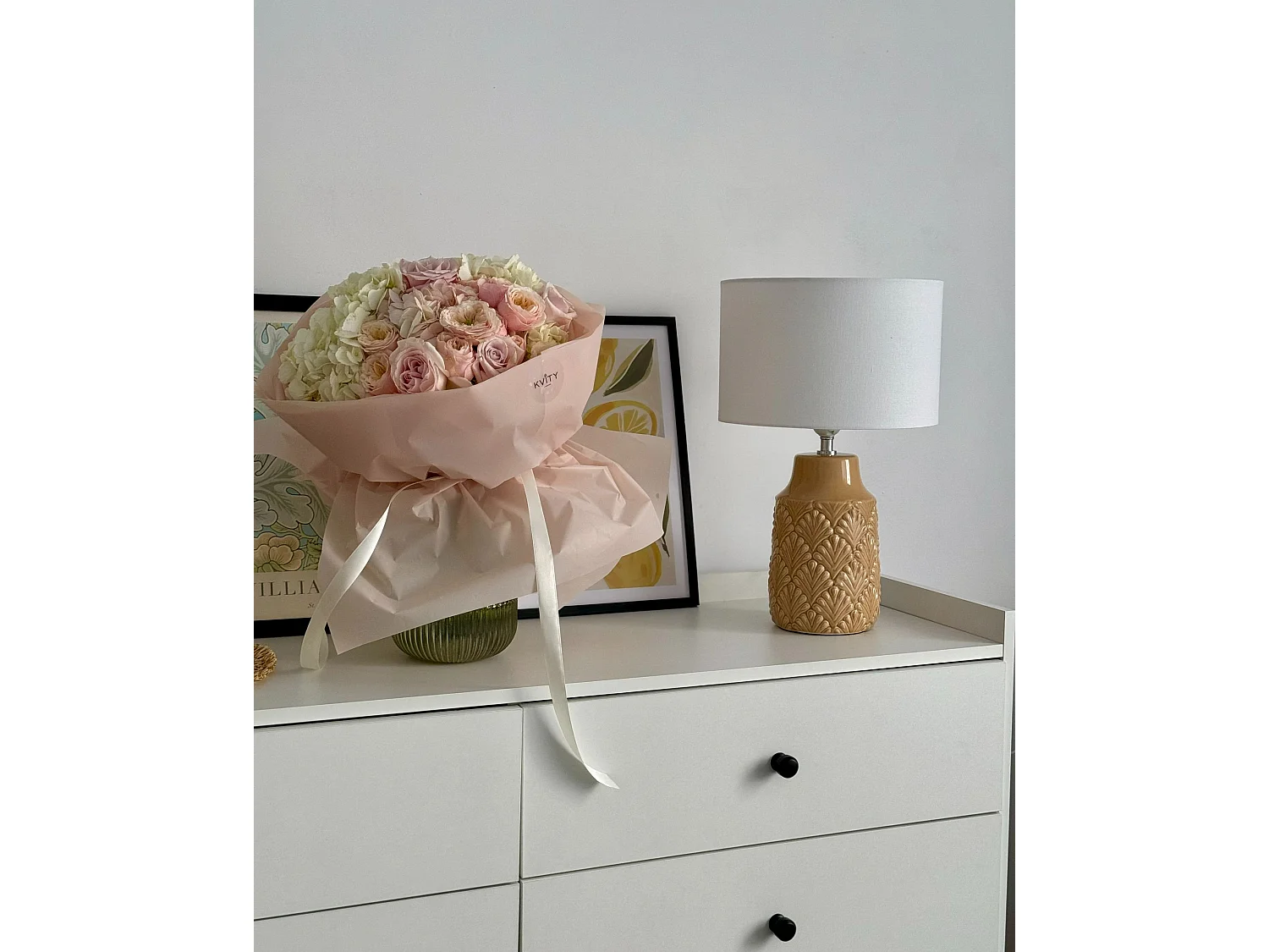 Lampe à poser BALAO Céramique Jaune