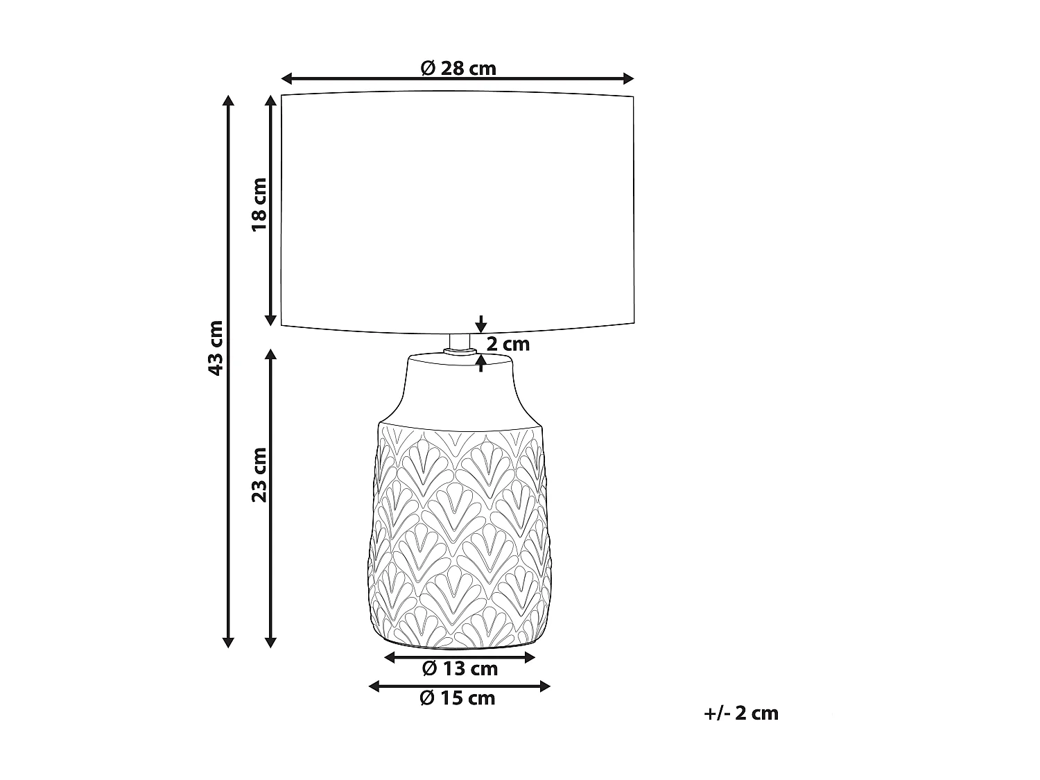 Candeeiro de mesa BALAO Cerâmica Amarelo