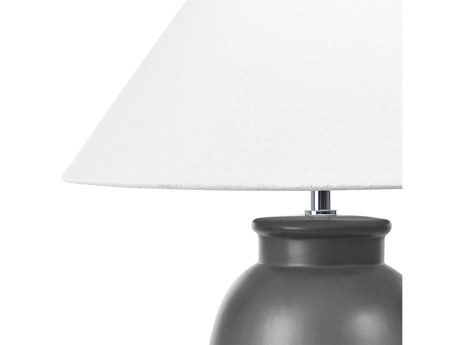 Lampada da tavolo PATILLAS Ceramica Nero