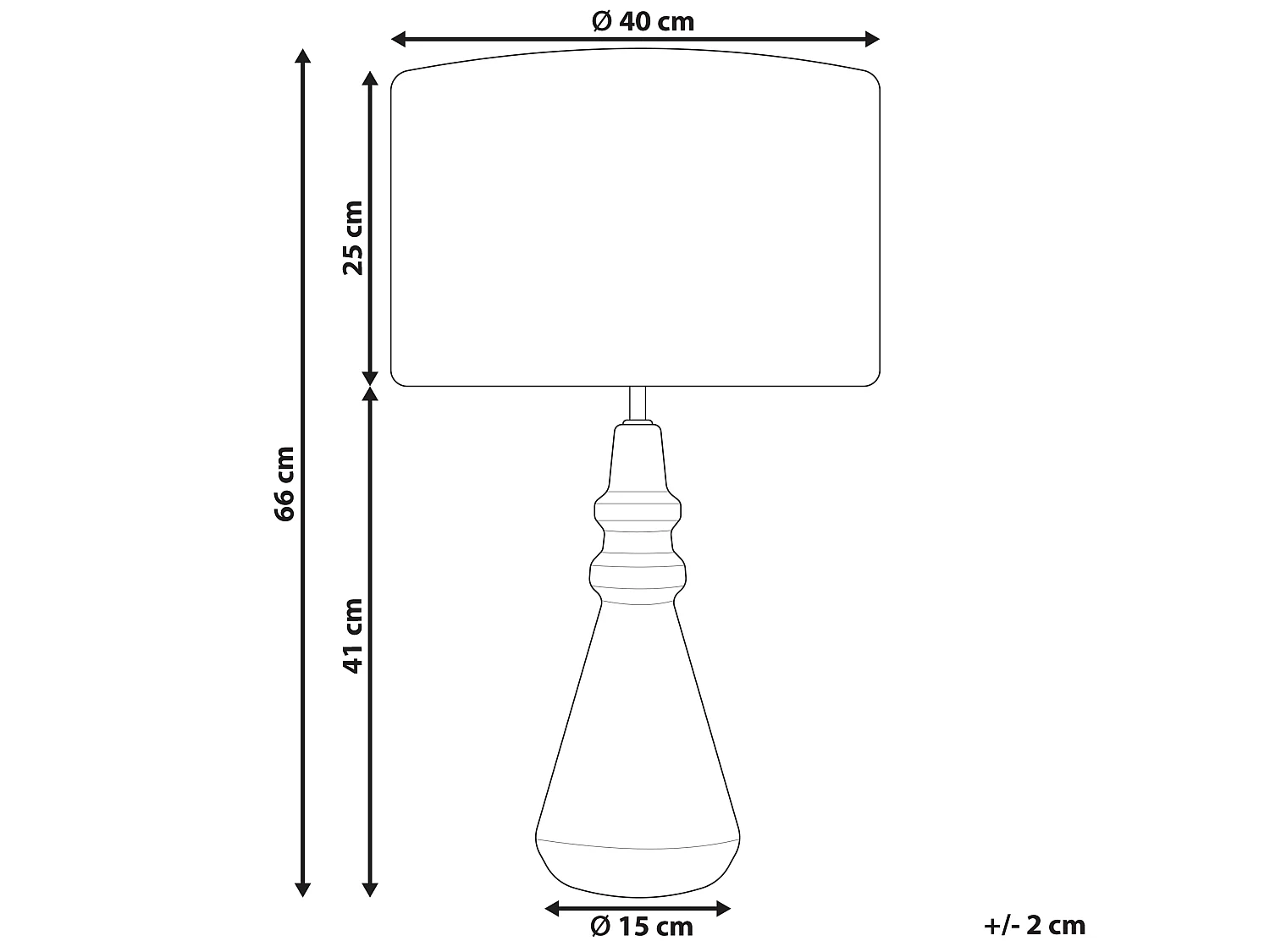 Lampe à poser CERILLOS Céramique Noir