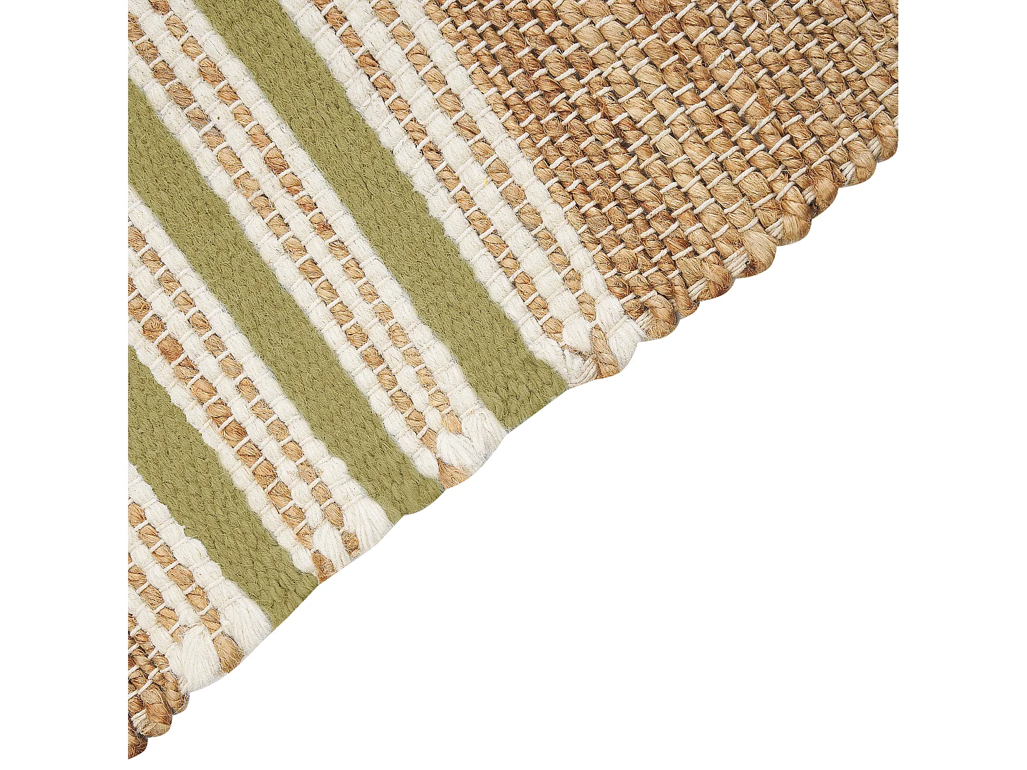 Tapis MIRZA Vert olive 80 x 150 cm Jute