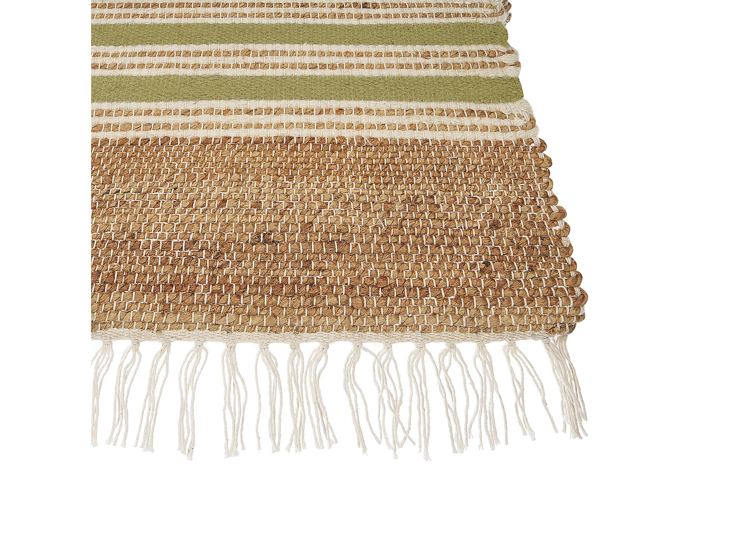Tapis MIRZA Vert olive 80 x 150 cm Jute