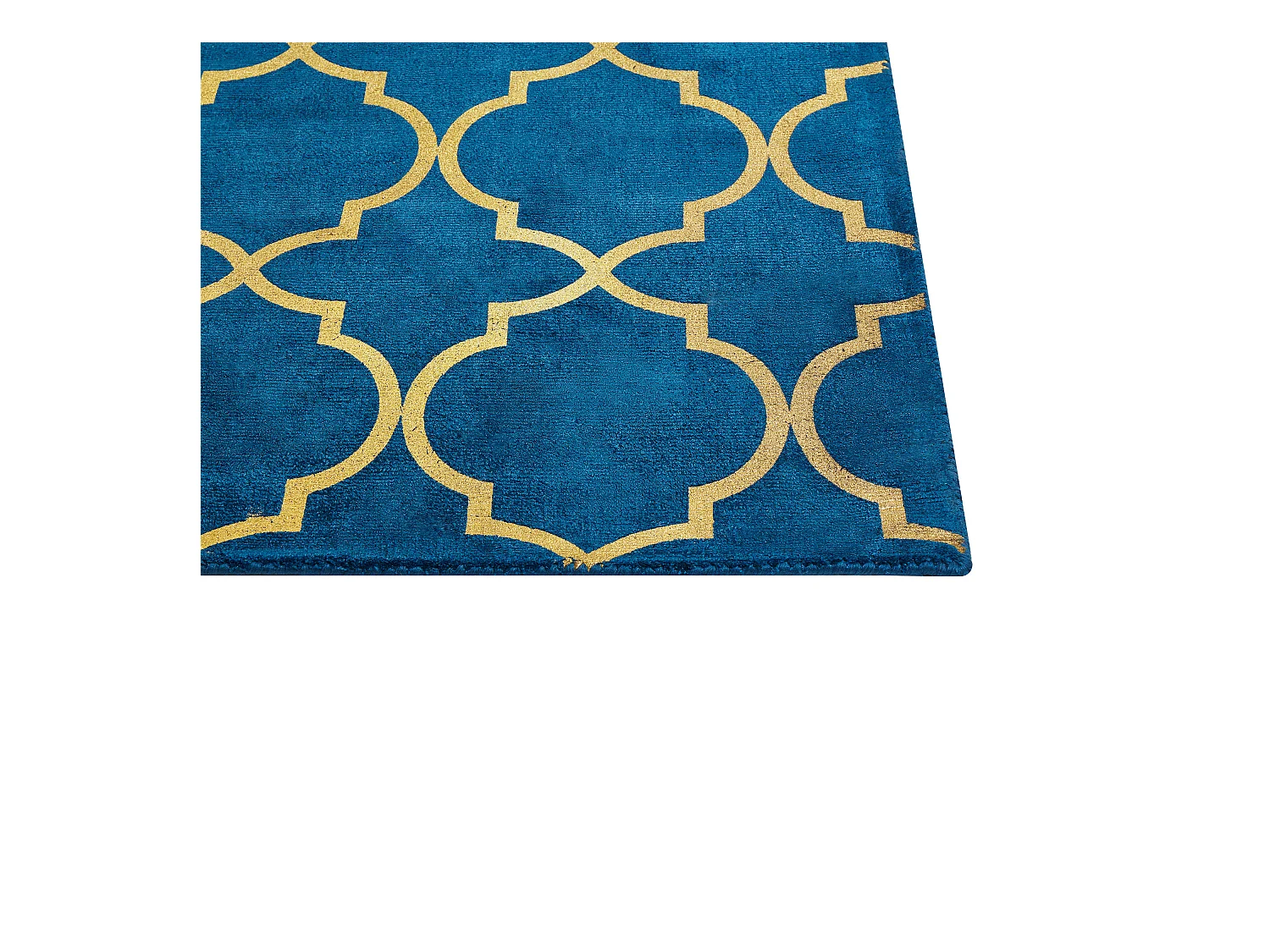 Tapis YELKI Bleu 140 x 200 cm Soie artificielle