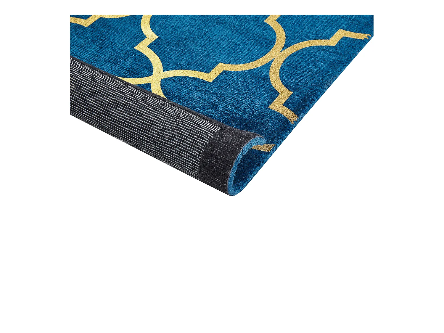 Tapis YELKI Bleu 140 x 200 cm Soie artificielle
