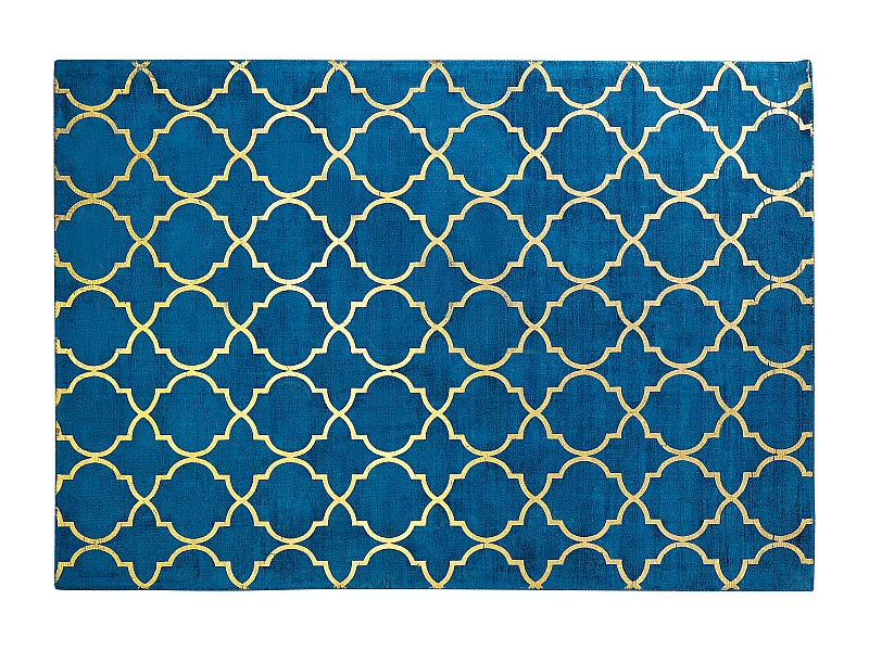 Tapete em viscose azul 160 x 230 cm YELKI