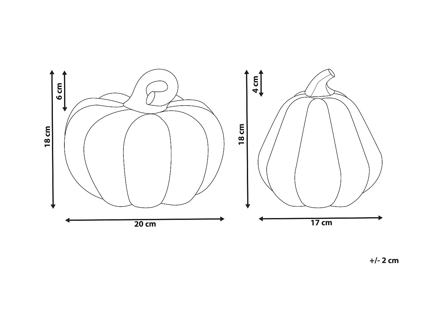Set van 2 figuren CHALKIDA Oranje
