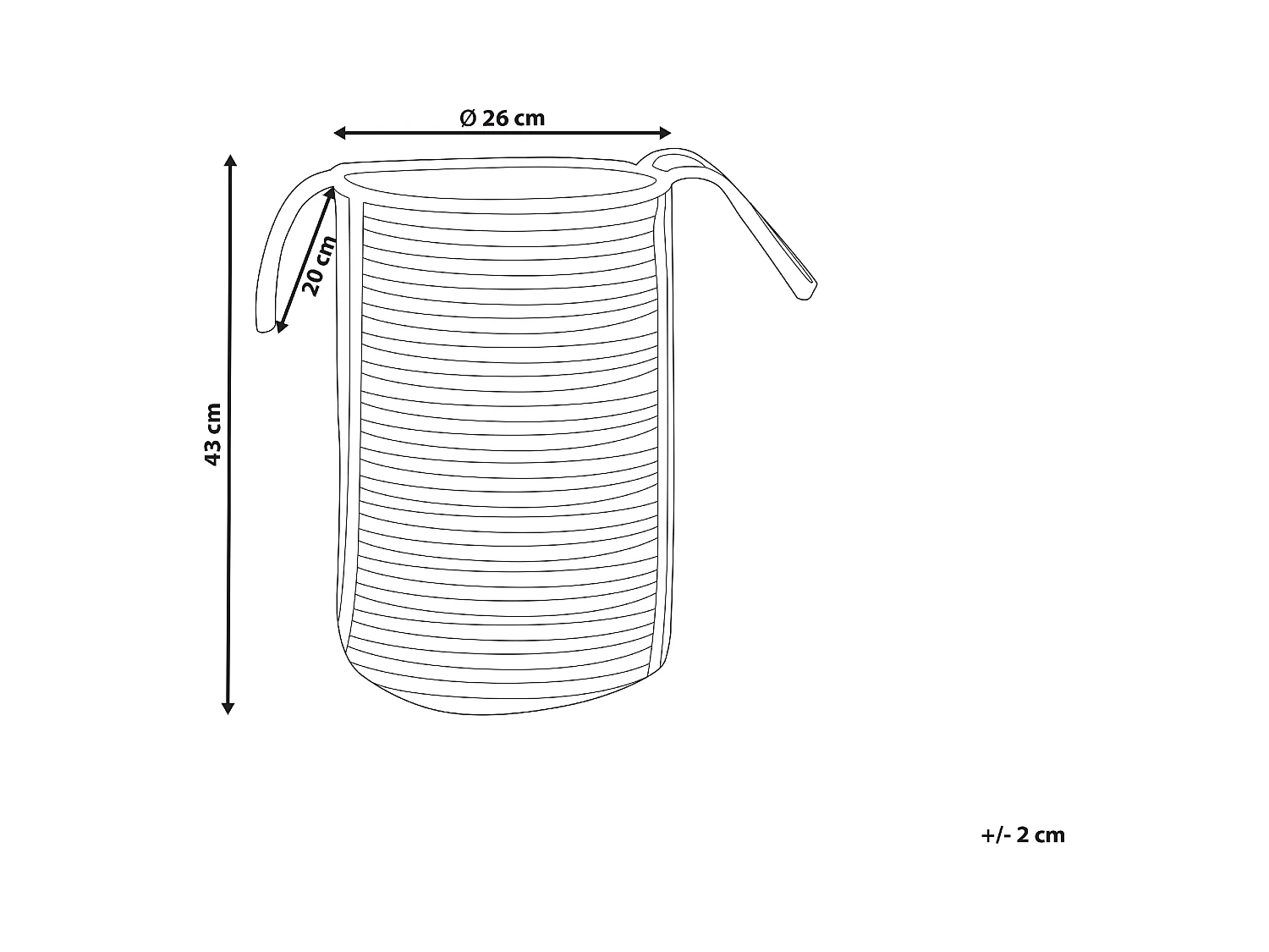 Panier JHANSI Jute Noir