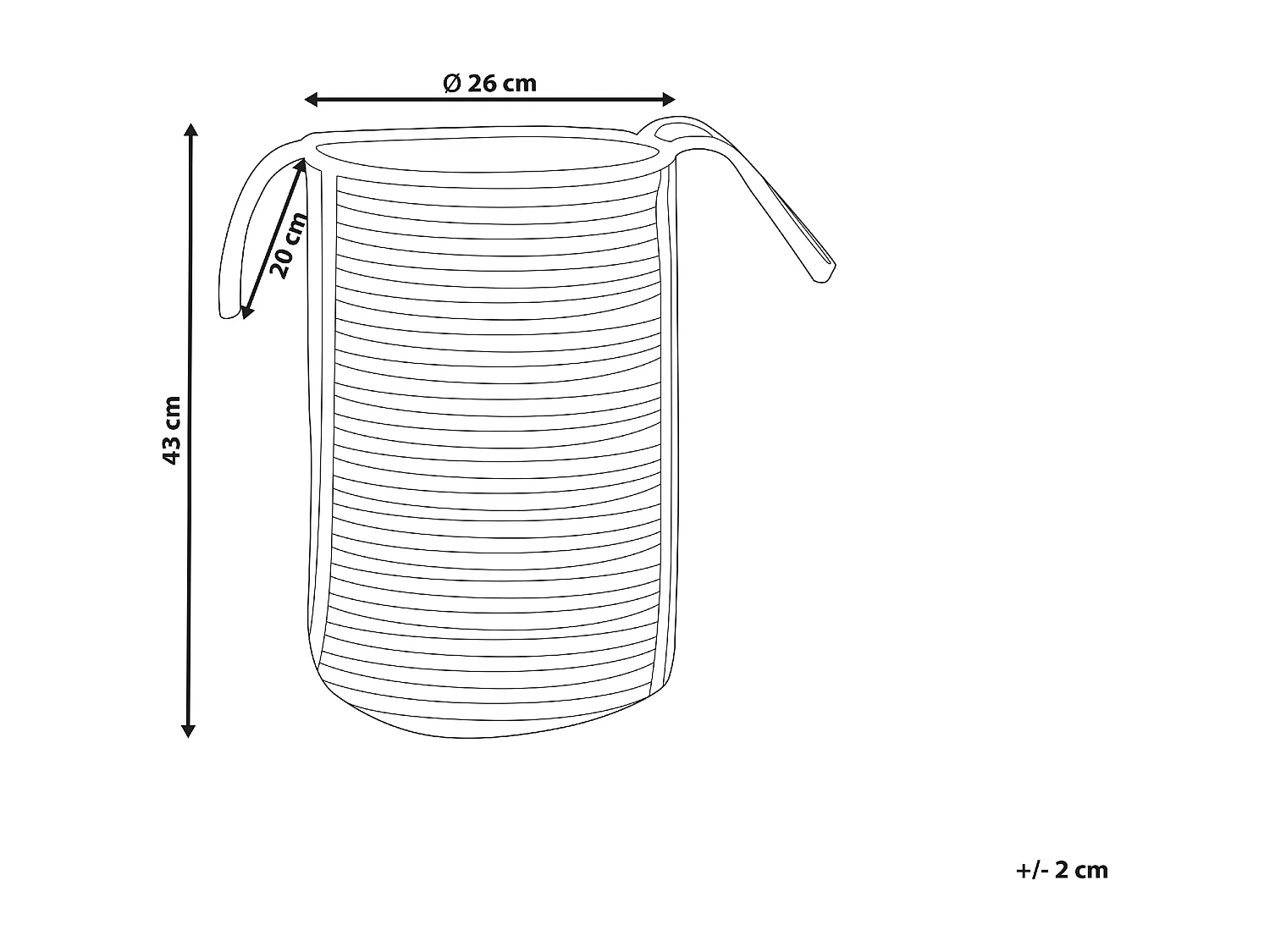 Panier JHANSI Jute Noir