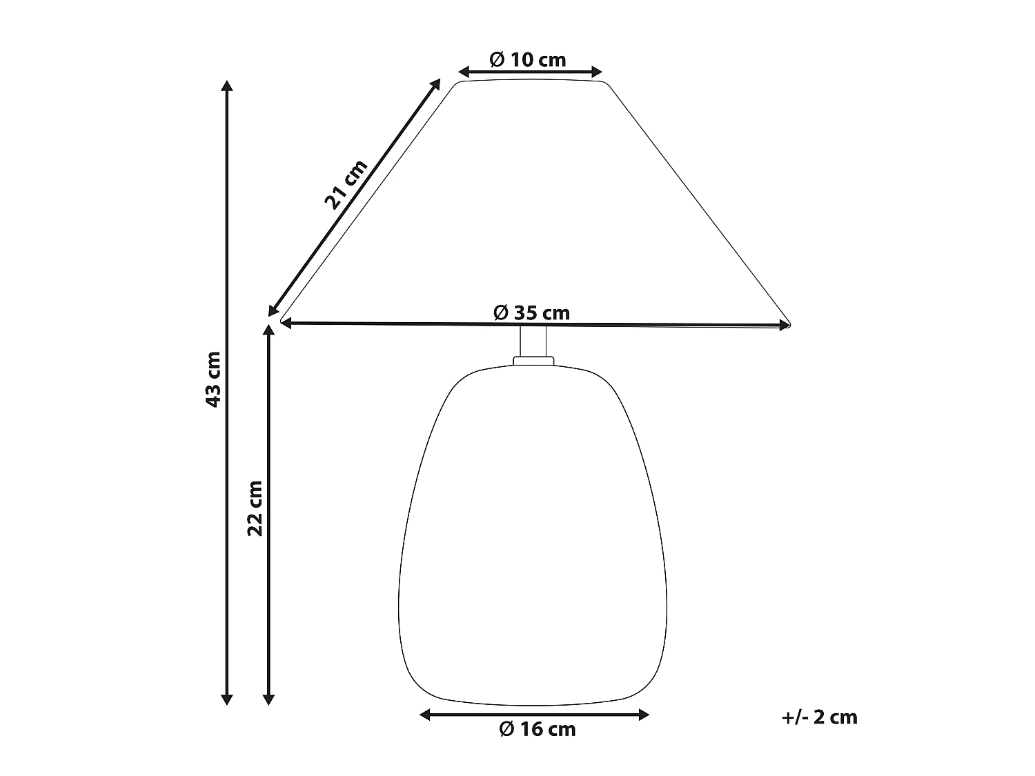Nachttischlampe aus Keramik Weißer Schirm Handgefertigte Leuchte Beige und Blau Luchetti
