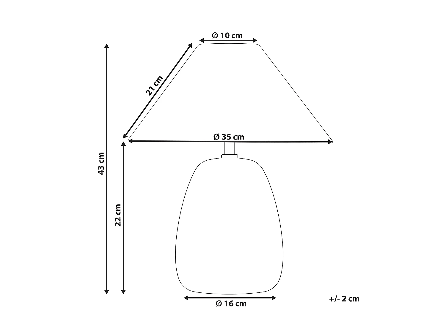 Lampe à poser LUCHETTI Céramique Blanc/bleu