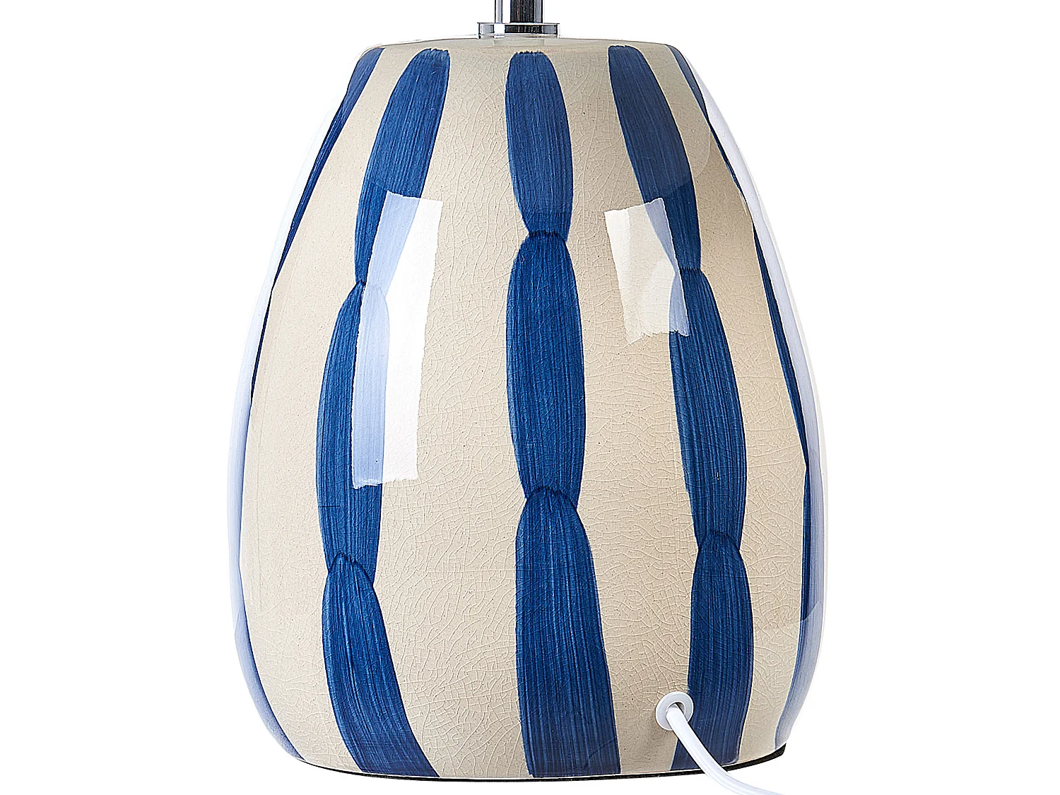 Lampada da tavolo LUCHETTI Ceramica Bianco/ Blu
