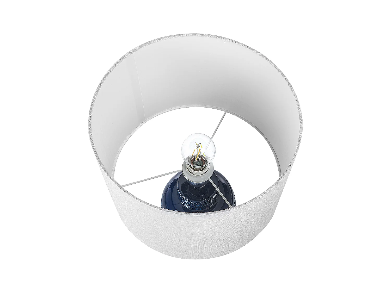 Lampada da tavolo PERLIS Ceramica Blu marino