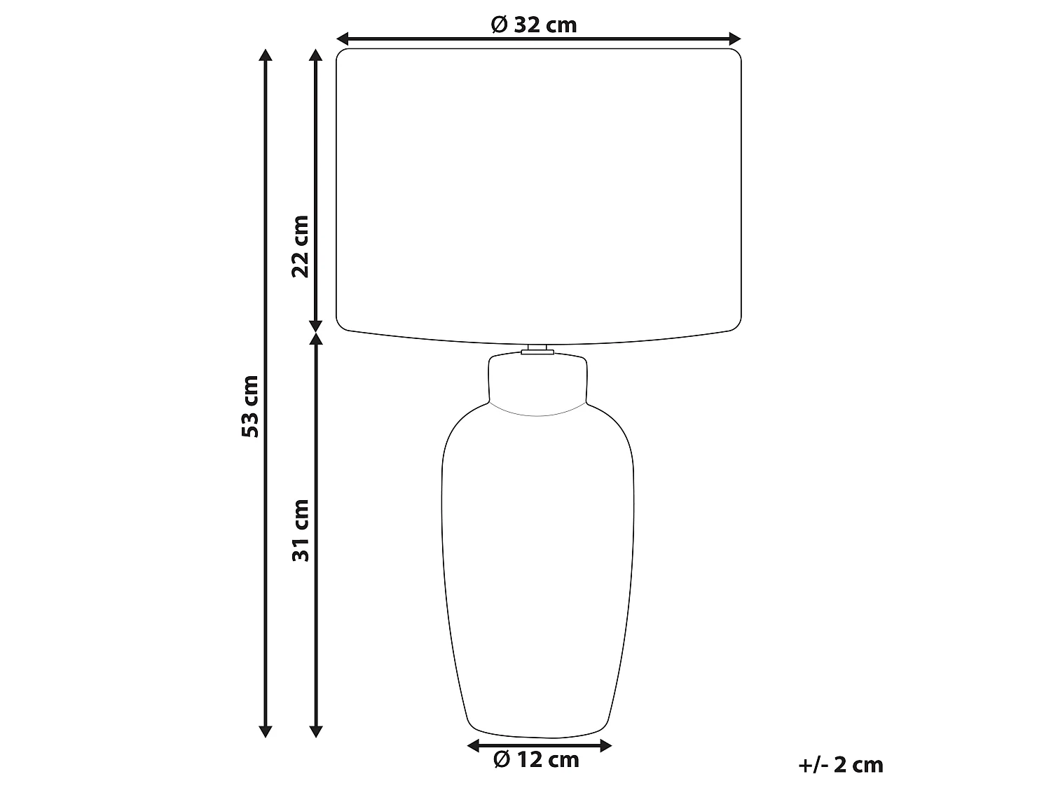 Tafellamp PERLIS Keramiek Marineblauw
