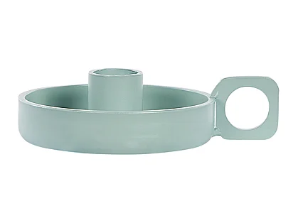 Set van 2 kaarshouders CHORIO Metaal 4 cm Mintgroen