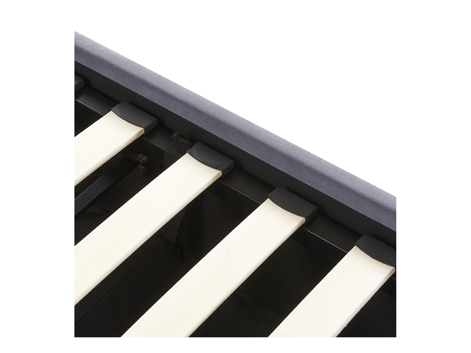 Bed met opbergruimte Fluweel ROUEN 160 x 200 cm Donkergrijs