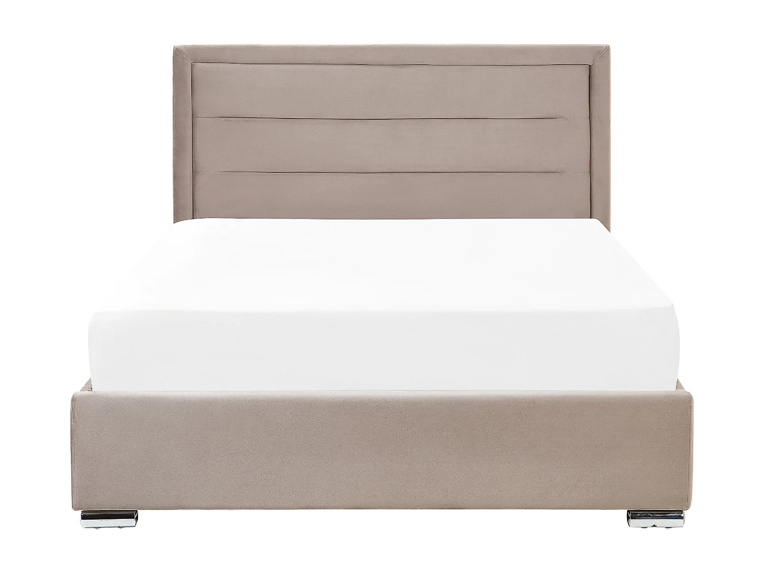 Letto contenitore Velluto ROUEN 140 x 200 cm Tortora