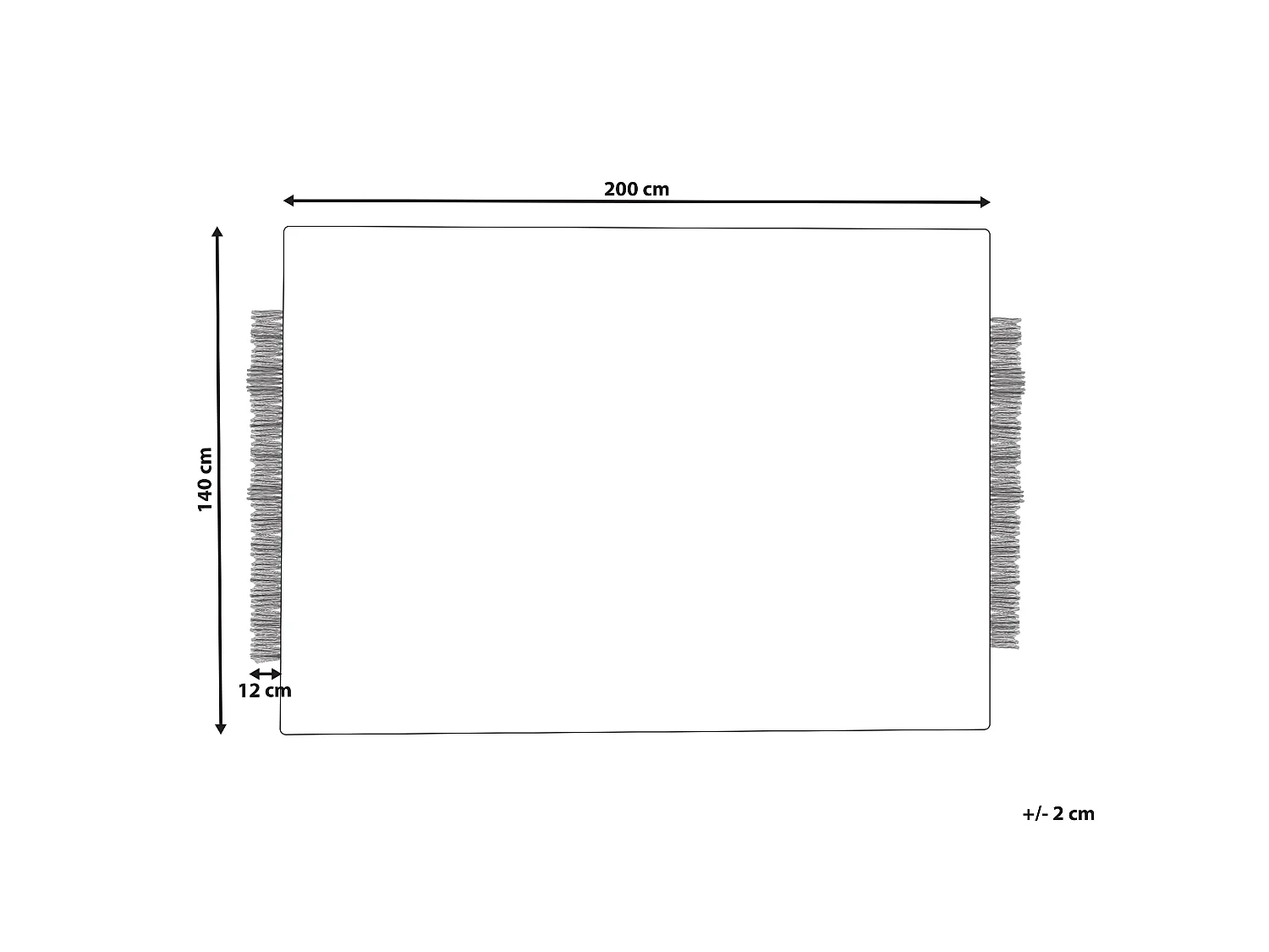 Tapis en laine beige et noir 140 x 200 cm DIVARLI