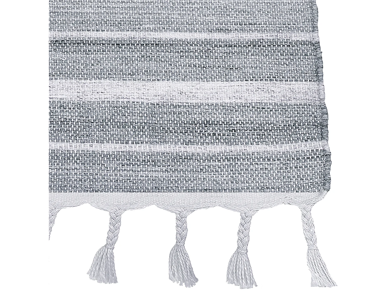 Tapis gris clair 140 x 200 cm BADEMLI