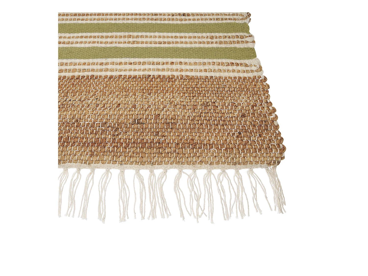 Tapis MIRZA Vert olive 160 x 230 cm Jute