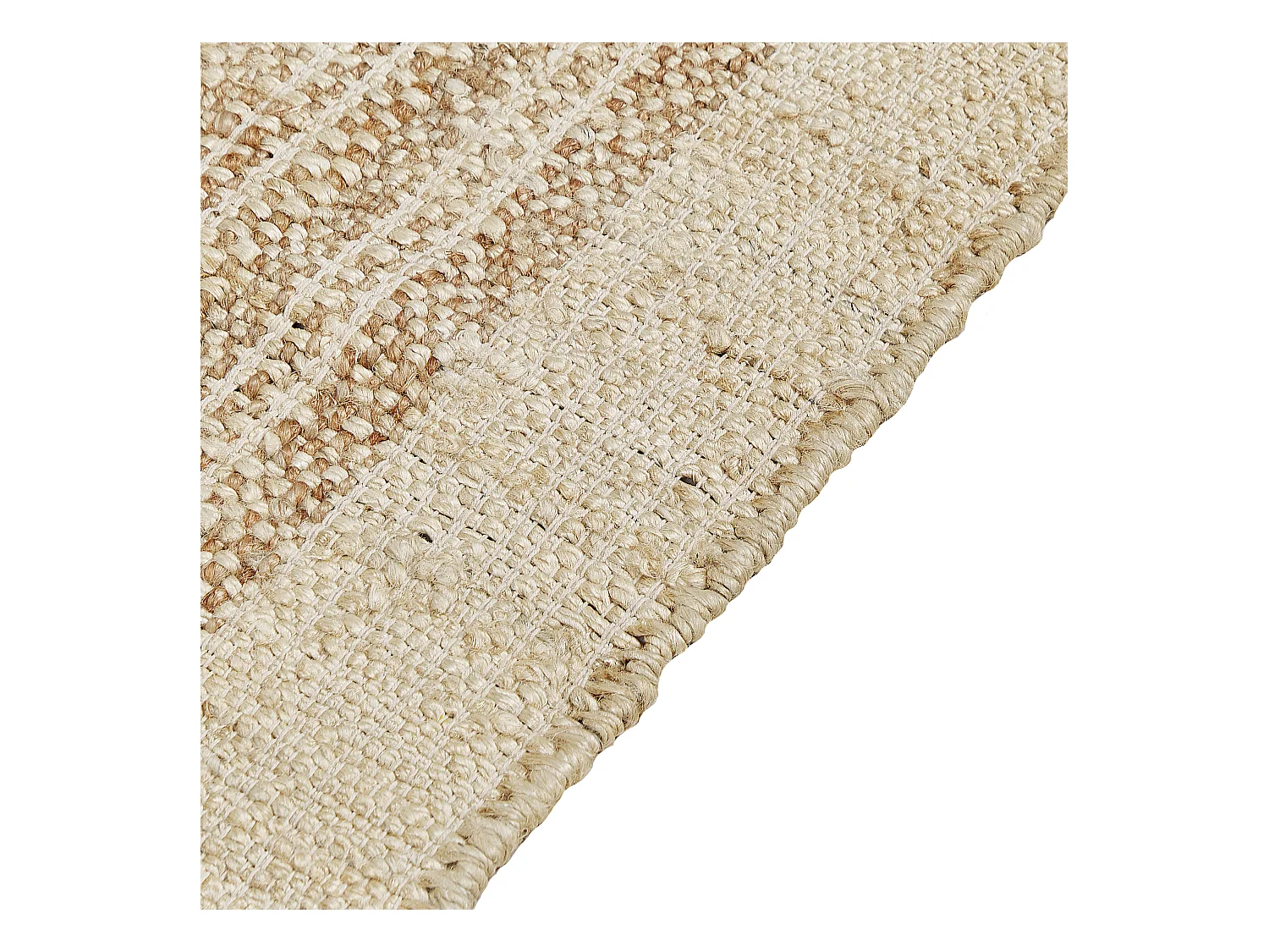 Vloerkleed ORTAOBA 160 x 230 cm Jute Beige