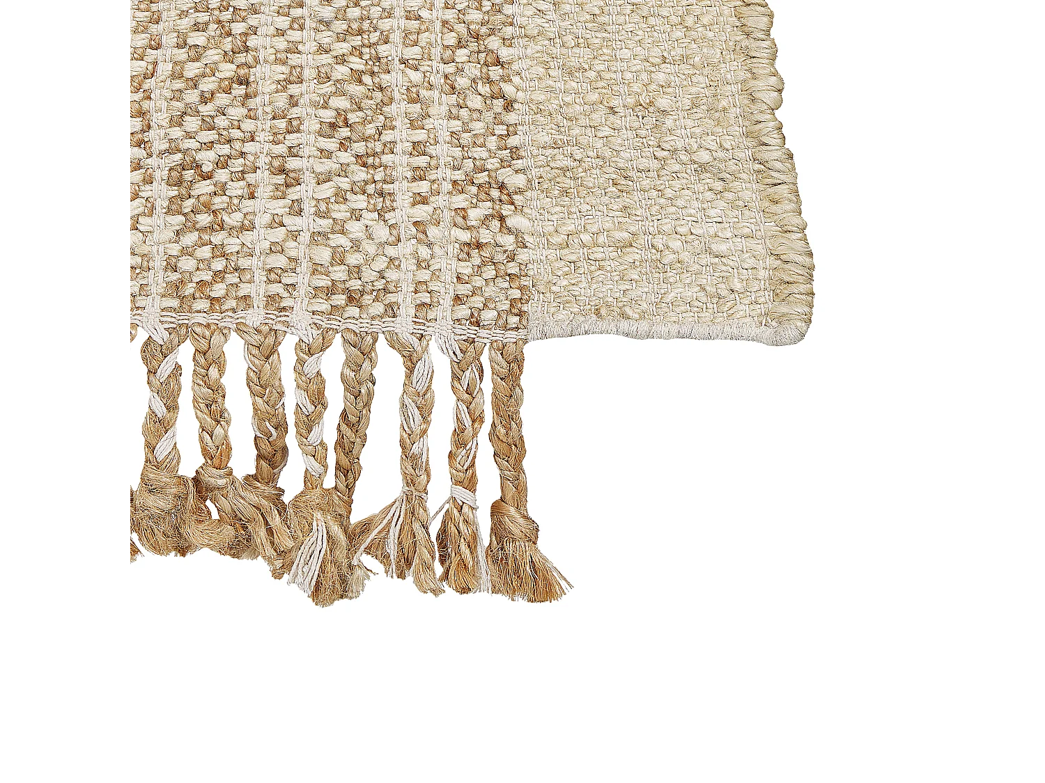 Dywan z juty 160 x 230 cm beżowy ORTAOBA