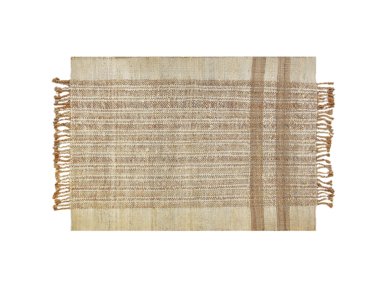 Teppich ORTAOBA 160 x 230 cm Jute Beige