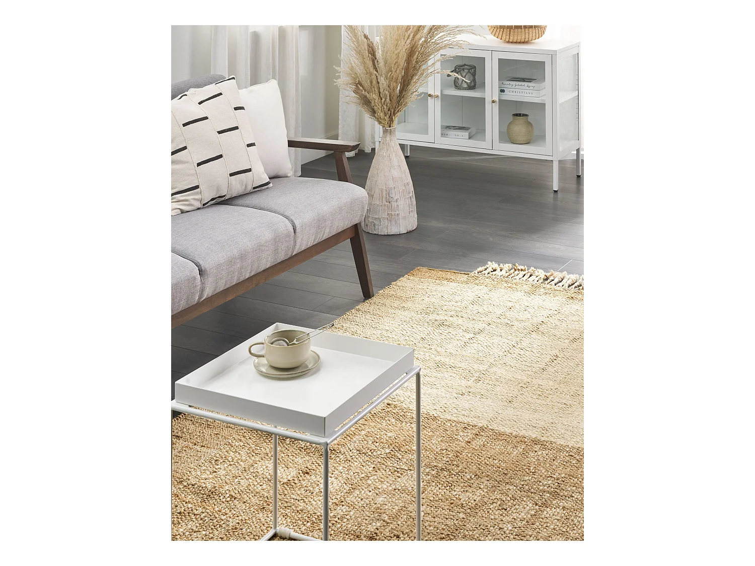 Tapis KARKIN Beige 160 x 230 cm Jute