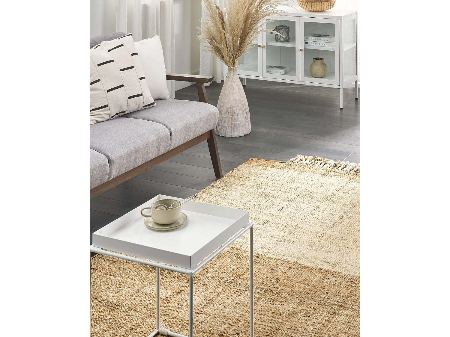 Tapis KARKIN Beige 160 x 230 cm Jute