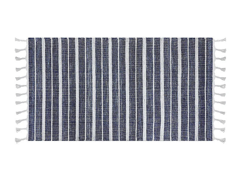 Alfombra azul oscuro/blanco 80 x 150 cm BADEMLI