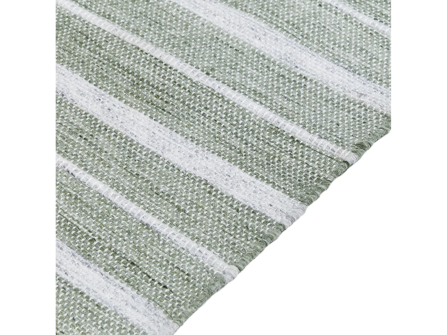Tappeto verde scuro e bianco 140 x 200 cm BADEMLI