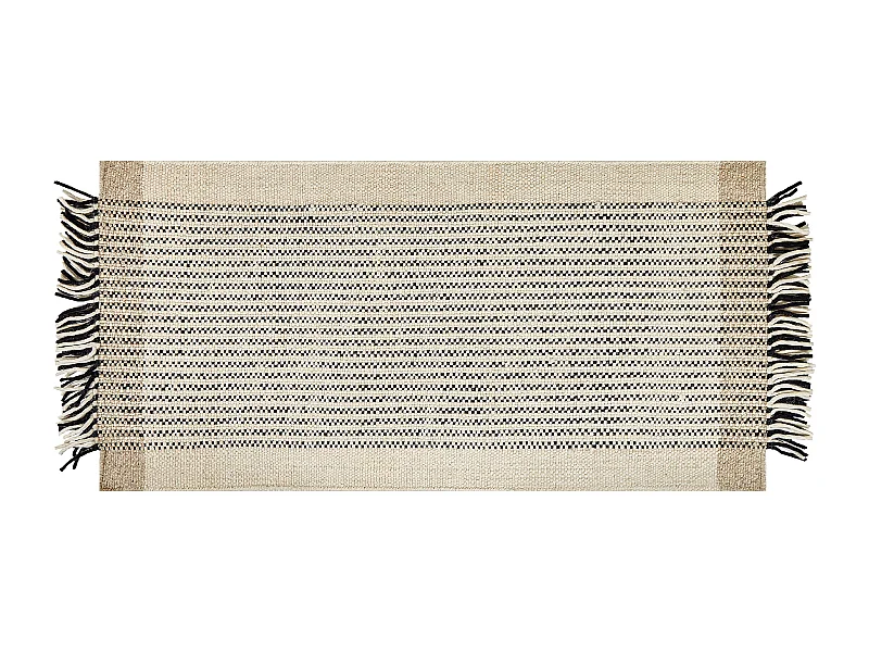 Tapis DIVARLI Beige 80 x 150 cm Laine
