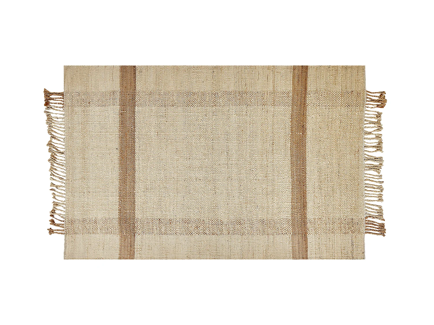 Tappeto iuta beige chiaro e naturale 140 x 200 cm YELMEZ