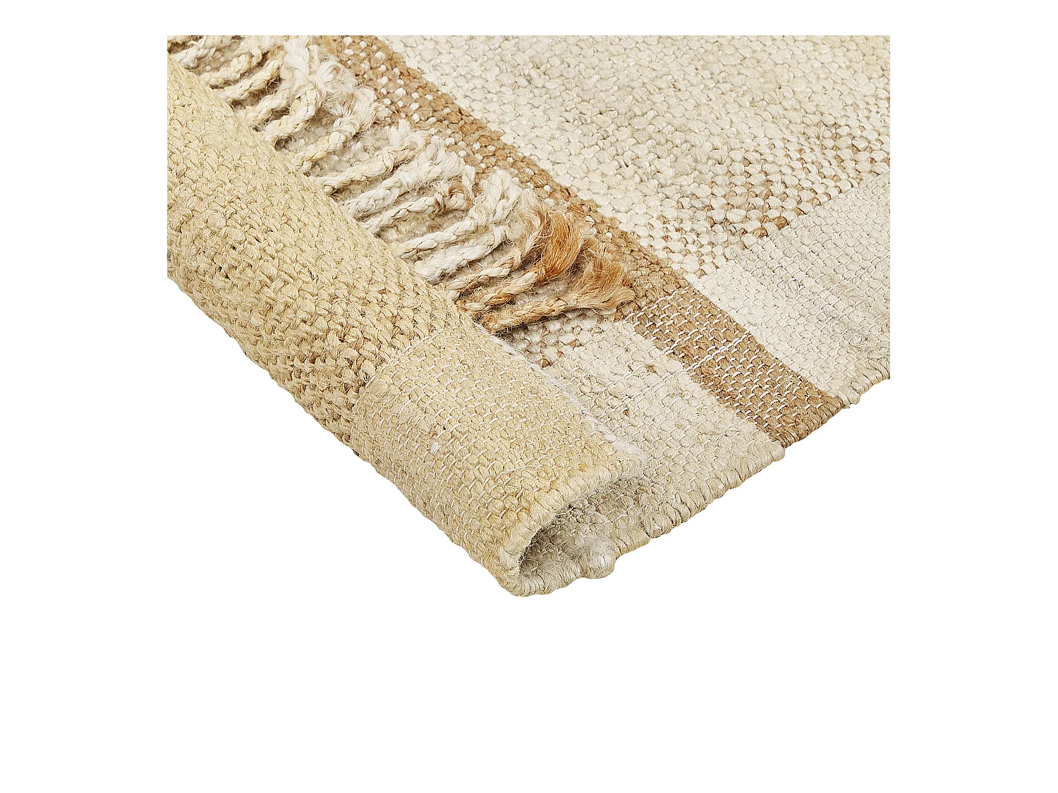 Alfombra YELMEZ 140 x 200 cm Yute Beige