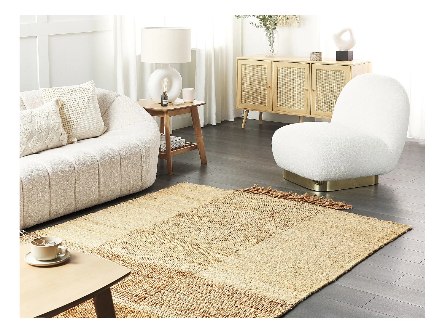 Tapis HAMZALAR Beige 160 x 230 cm Jute