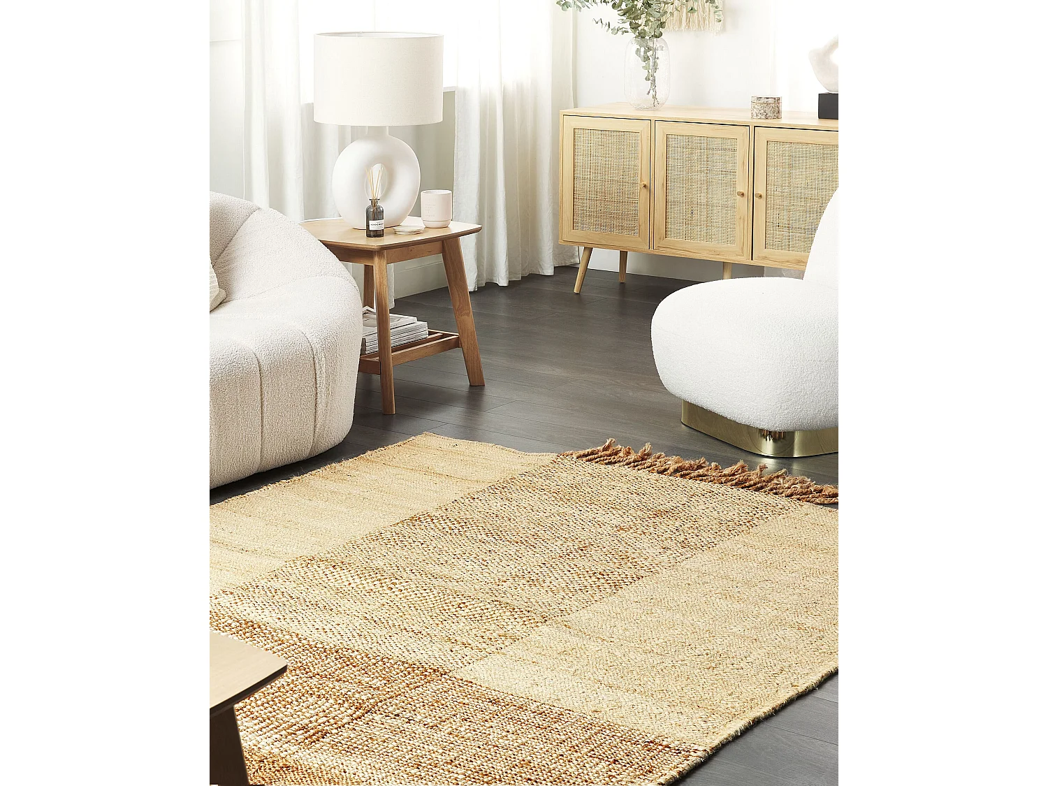 Tapis HAMZALAR Beige 160 x 230 cm Jute