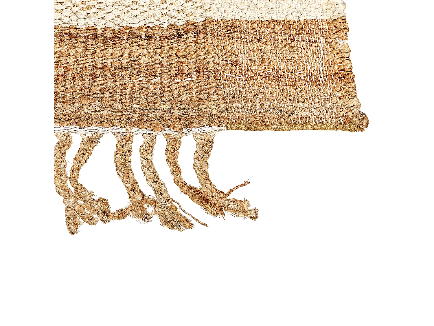Vloerkleed DEDEMLI 160 x 230 cm Jute Beige
