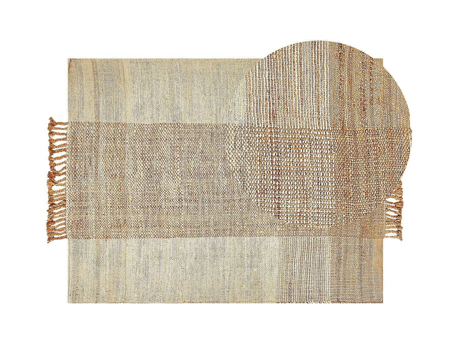 Tapete HAMZALAR 140 x 200 cm Juta Creme