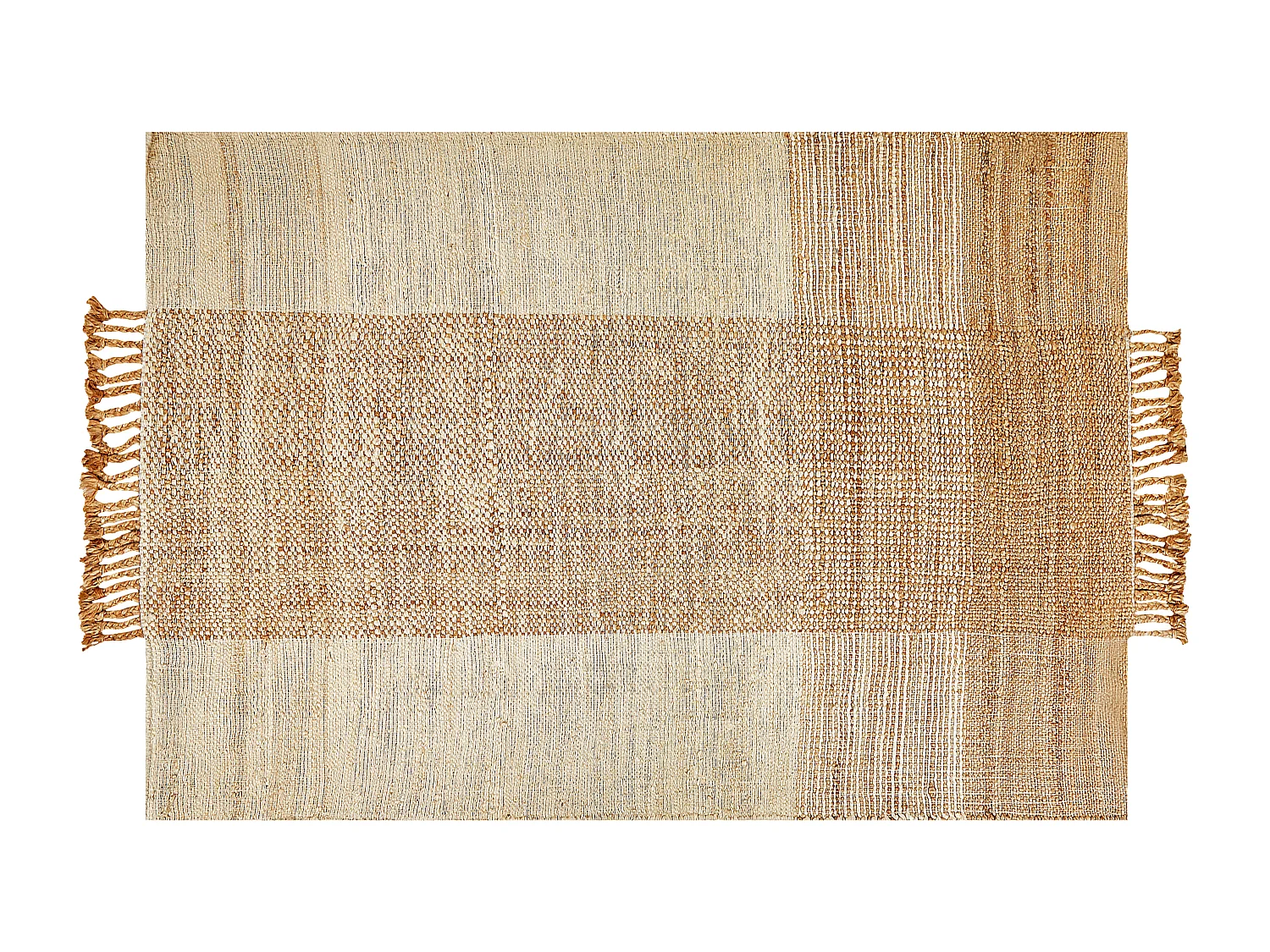Vloerkleed HAMZALAR 140 x 200 cm Jute Beige