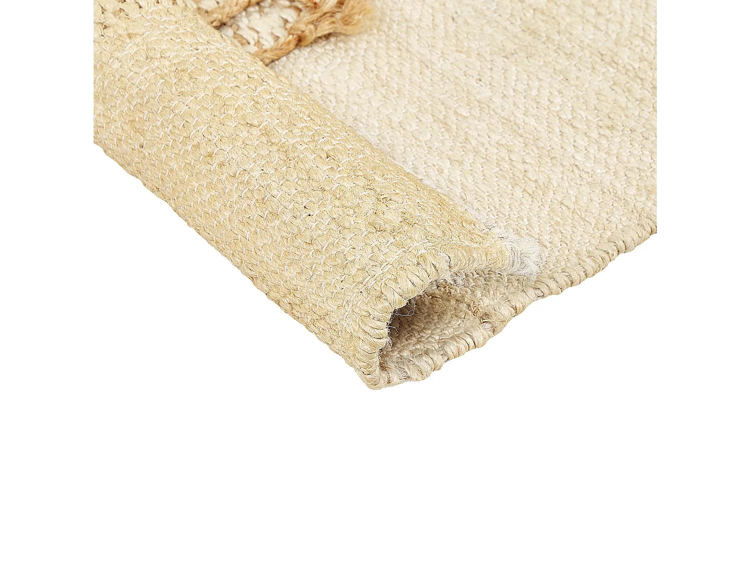 Vloerkleed HAMZALAR 140 x 200 cm Jute Beige