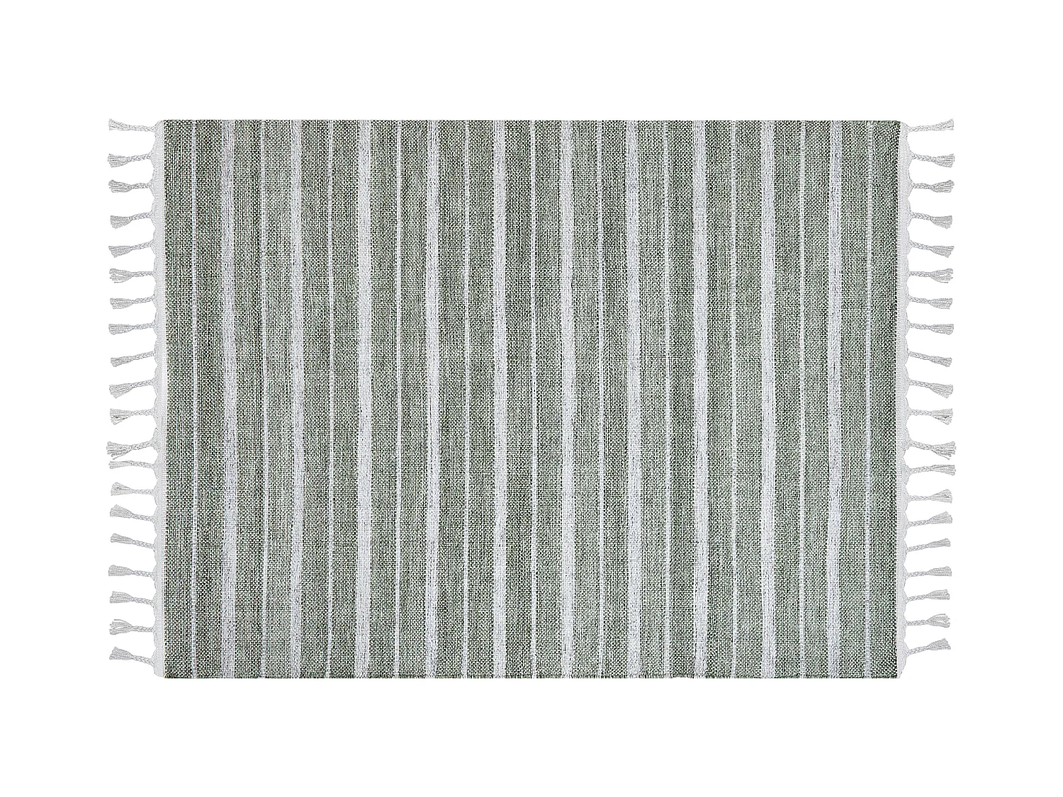 Tappeto verde scuro e bianco 160 x 230 cm BADEMLI