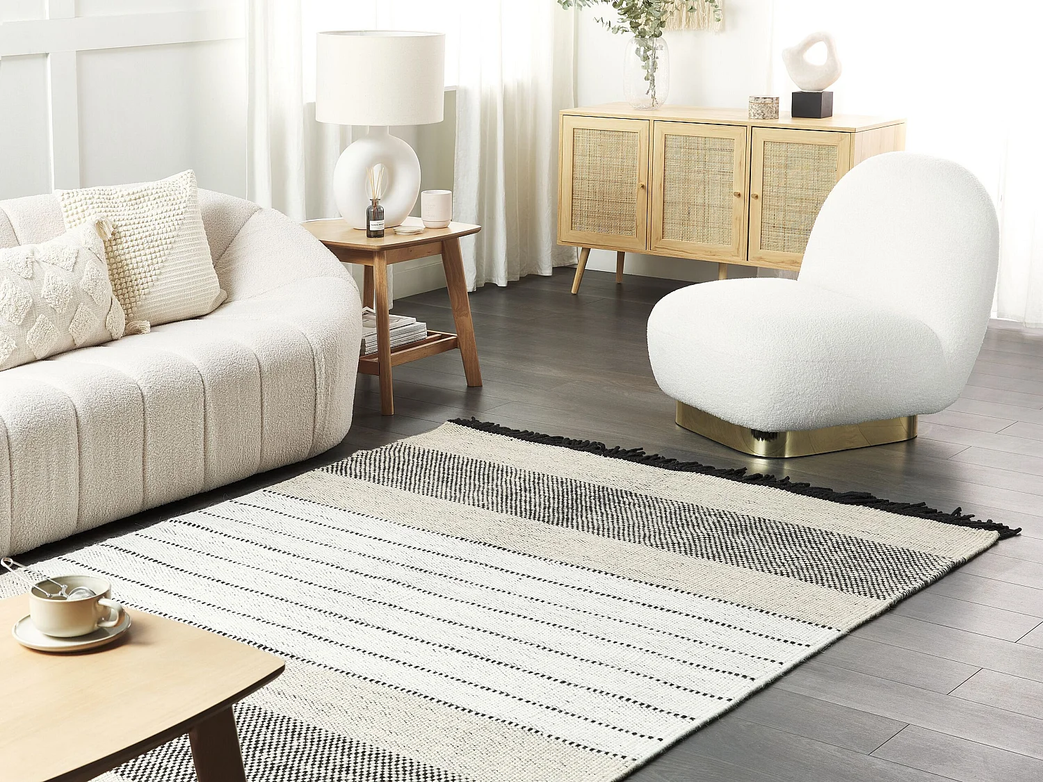 Tapis YAZLIK Beige 160 x 230 cm Laine