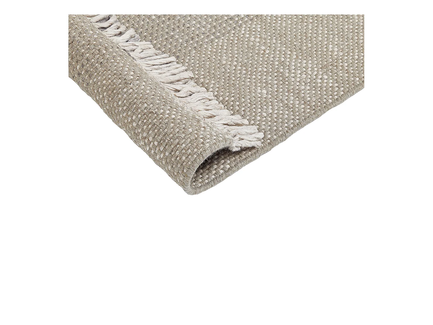 Vloerkleed wol grijs 80 x 150 cm TEKELER