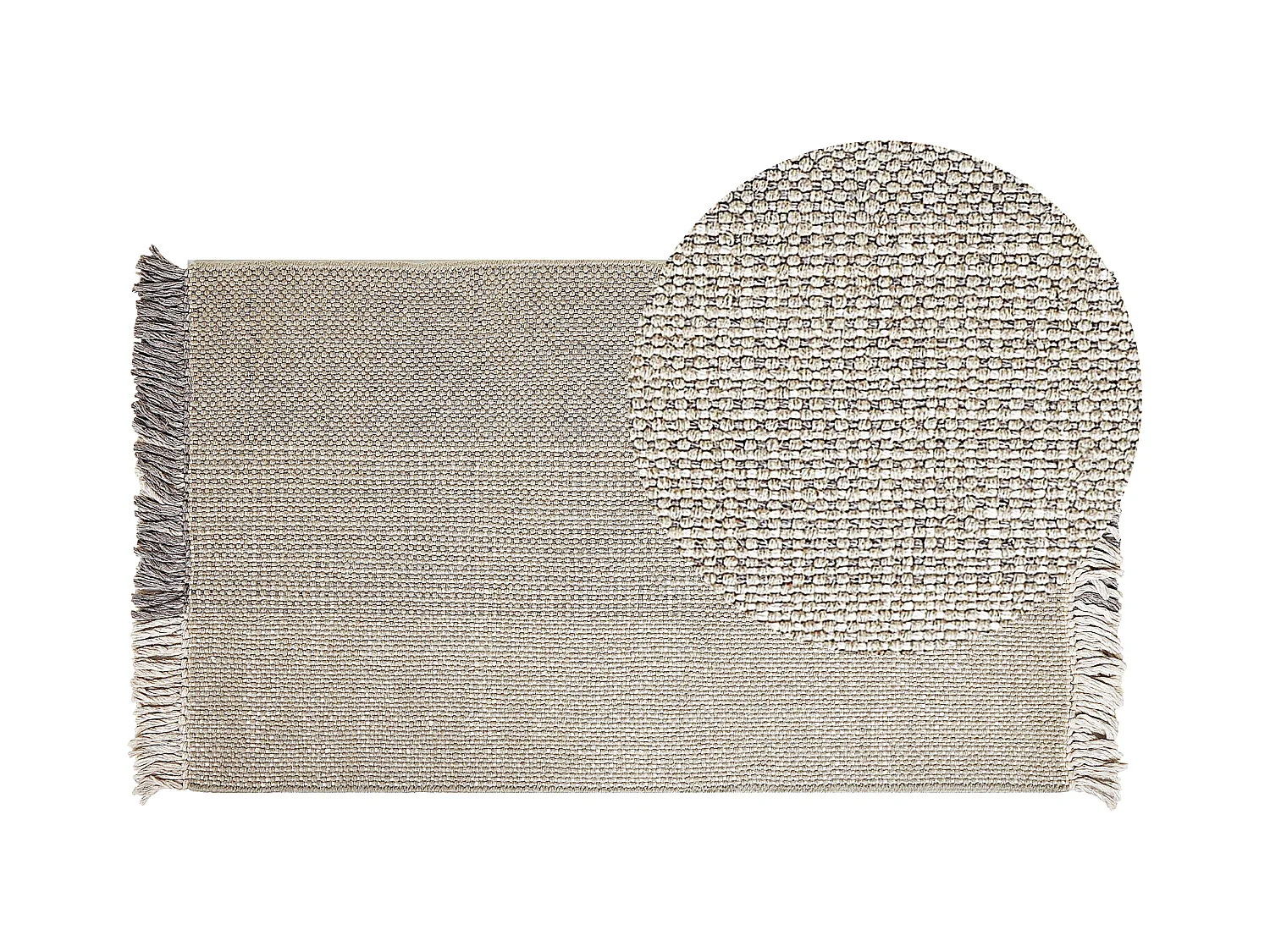 Tapis TEKELER Gris 80 x 150 cm Laine