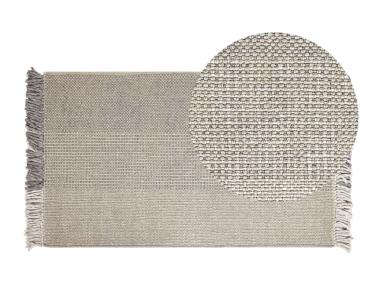 Tapis TEKELER Gris 80 x 150 cm Laine