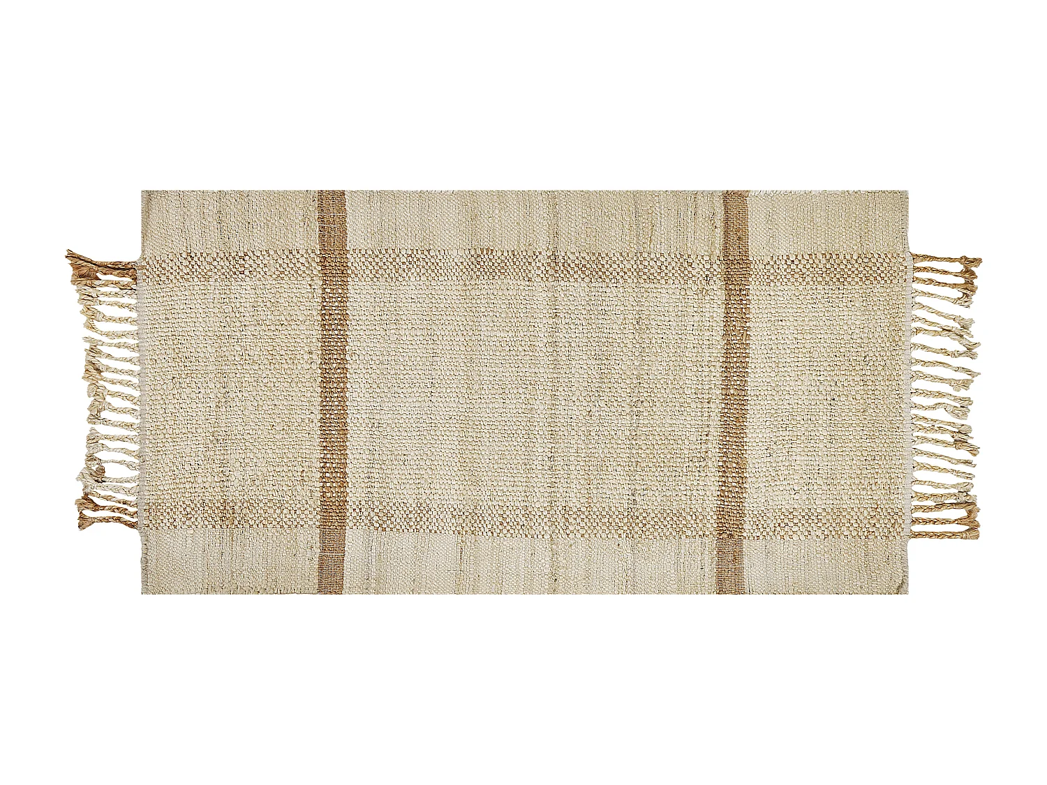 Tapis YELMEZ Beige 80 x 150 cm Jute
