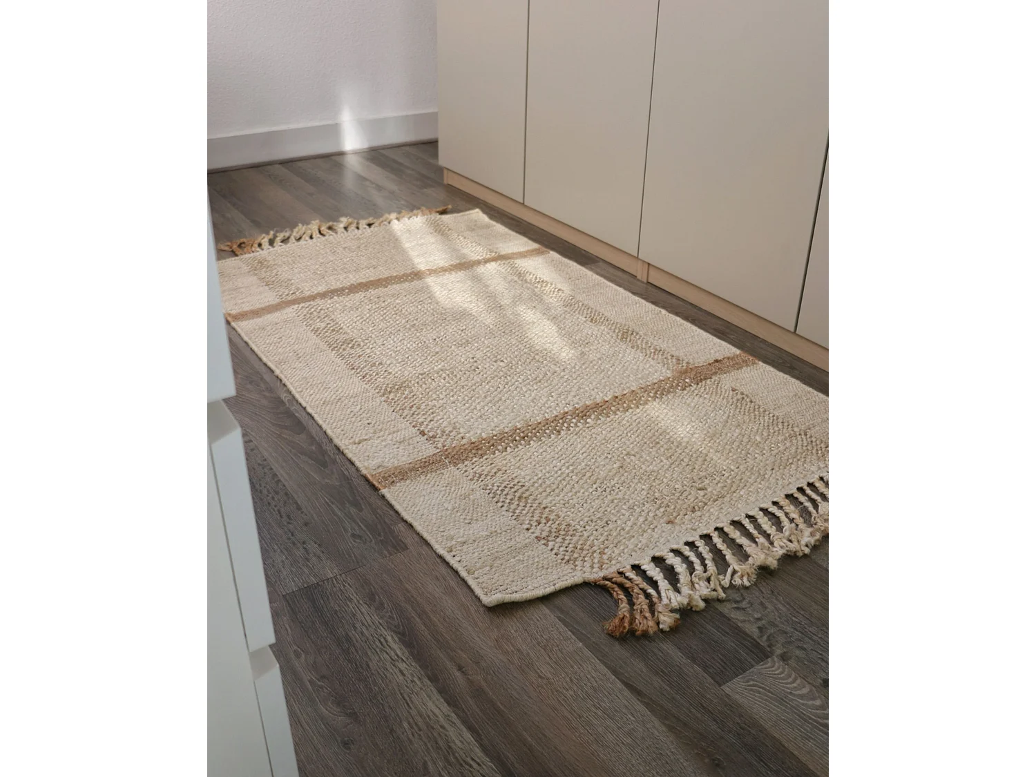 Tapis YELMEZ 80 x 150 cm Jute Beige