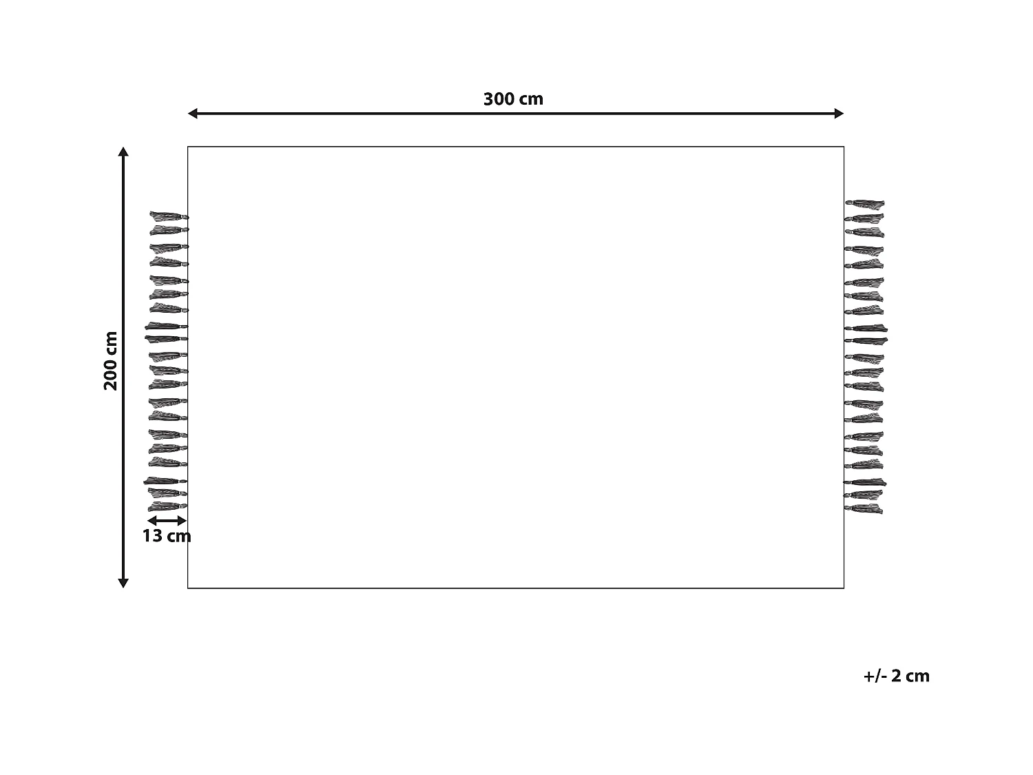 Tapis KARKIN Beige 200 x 300 cm Jute