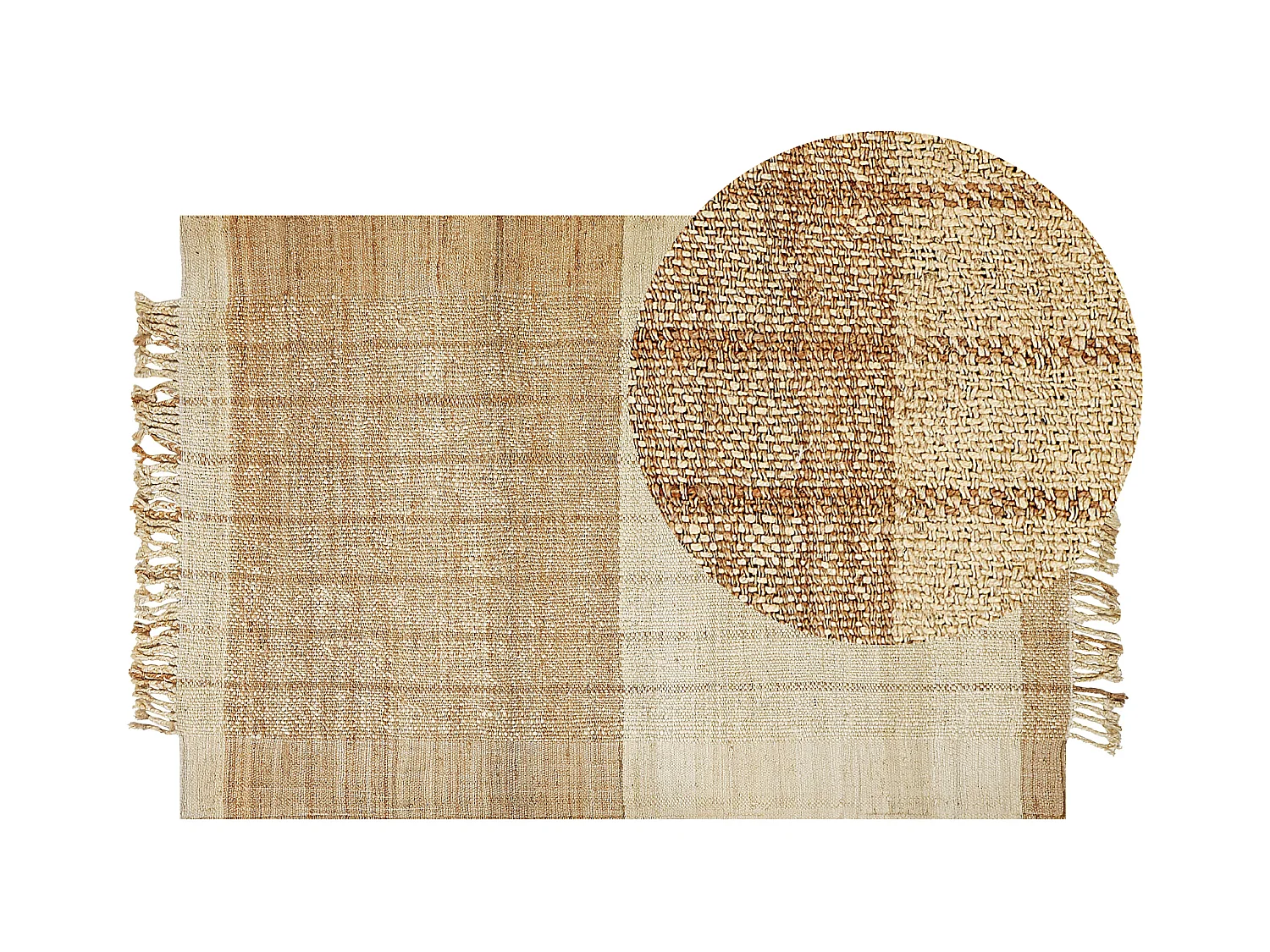 Teppich KARKIN 200 x 300 cm Jute Beige