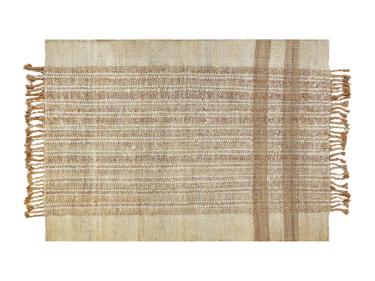 Dywan z juty 140 x 200 cm beżowy ORTAOBA