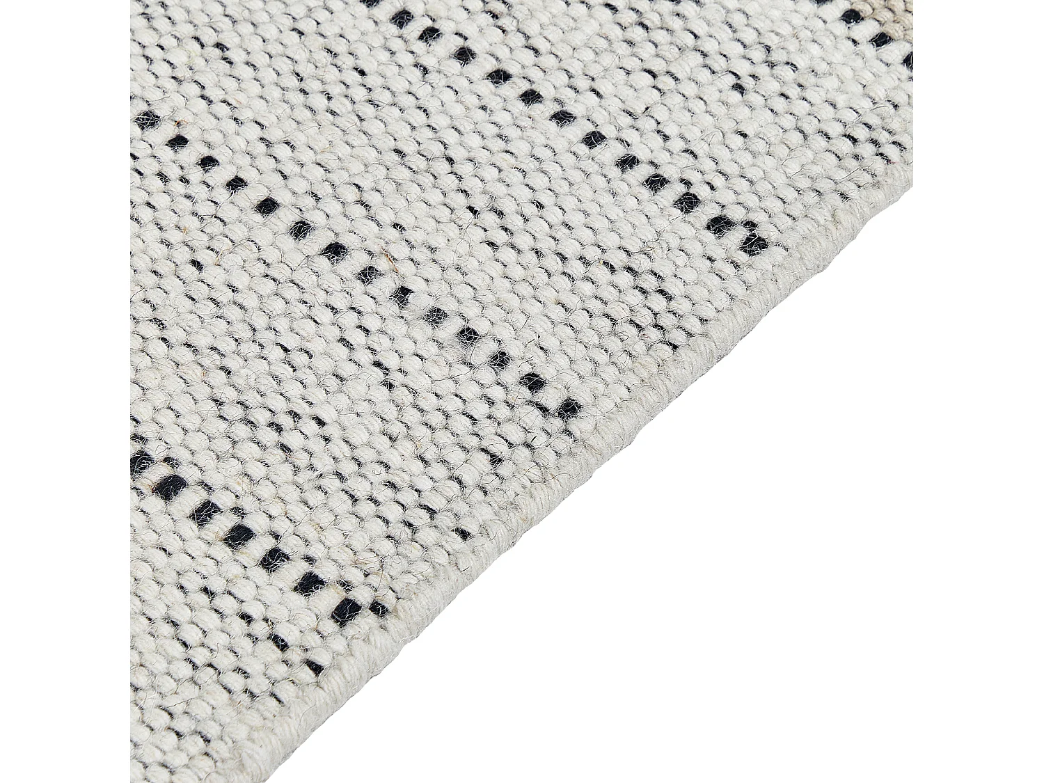 Tapis en laine beige et noir 140 x 200 cm YAZLIK